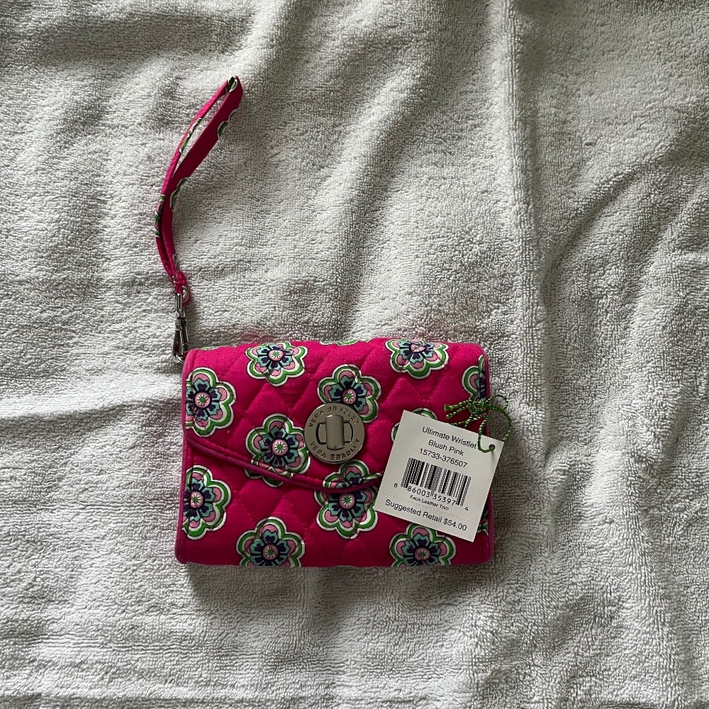 Vera Bradley Ultimate Wristlet Blush Pink